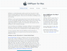 Tablet Screenshot of kmplayermac.com